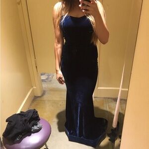 windsor navy blue long dress